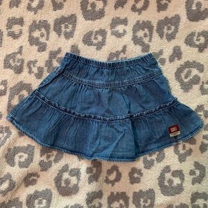 🆕 new baby toddler girl denim skirt with shorts 24 month